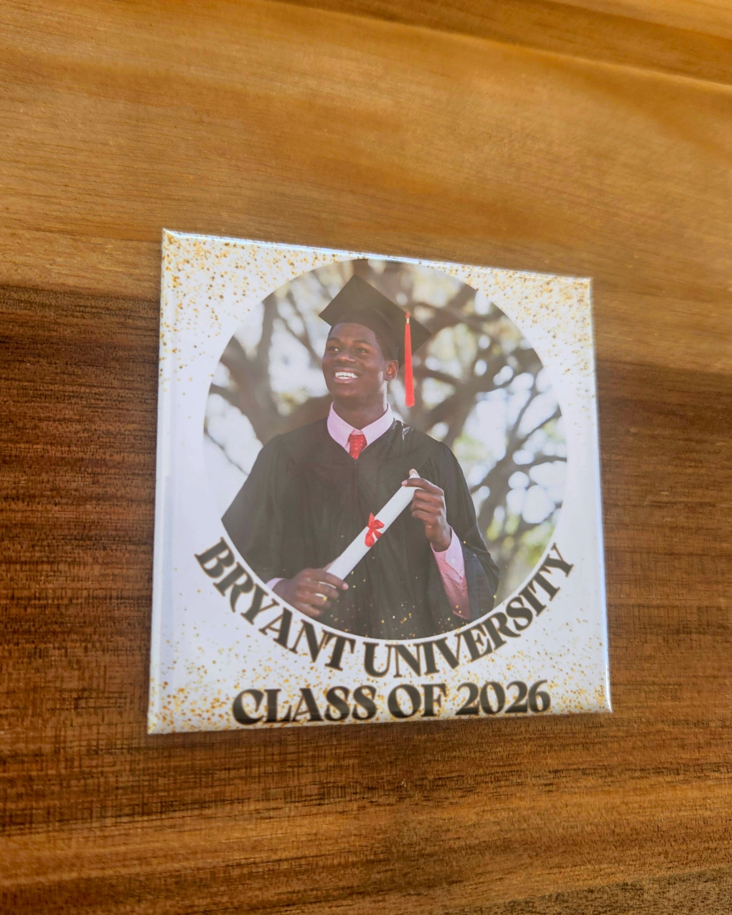 Customized Photo & School - Golden Grad