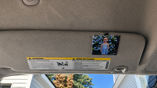Custom Photo Visor Clip