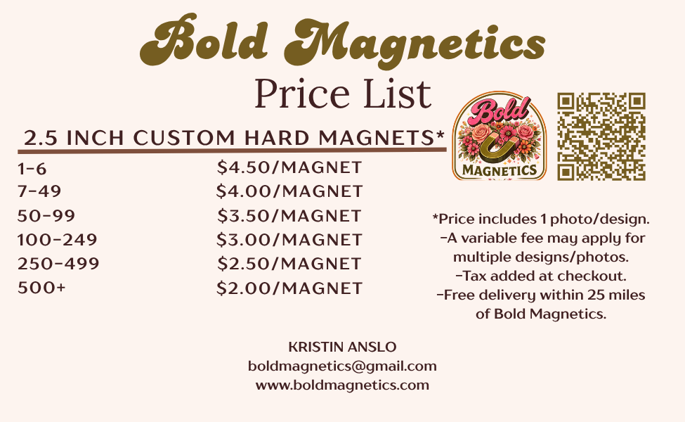 Branded Hard-Back Magnets