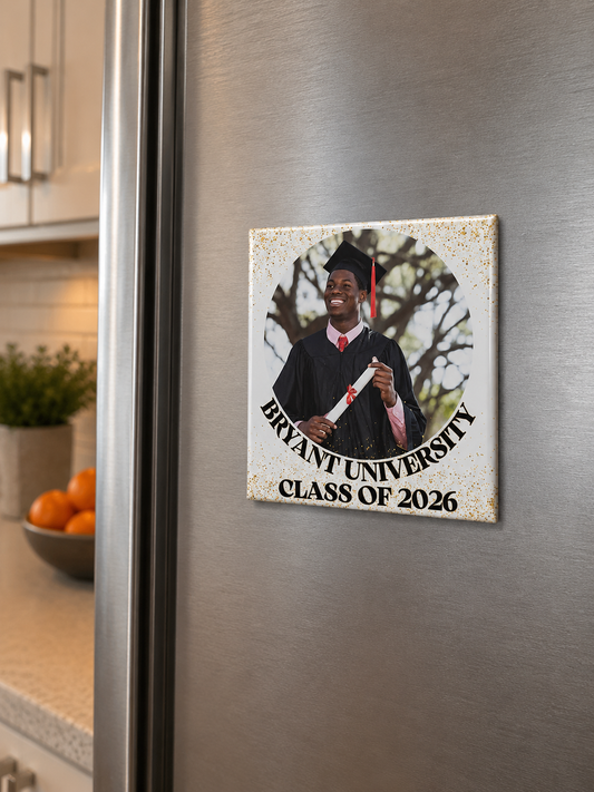Customized Photo & School - Golden Grad