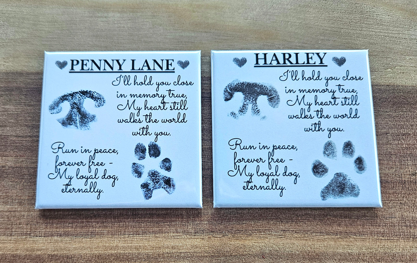 Custom Dog Nose & Pawprint Magnet