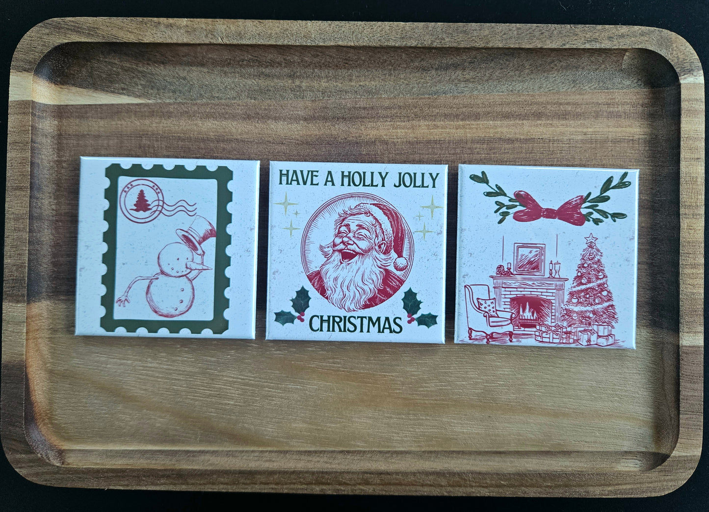 Vintage Christmas Vibes - Set of 3