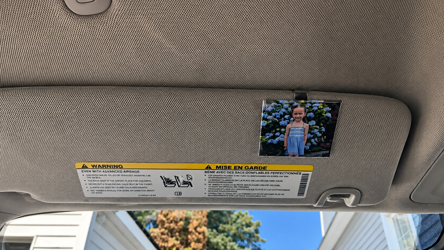 Custom Photo Visor Clip