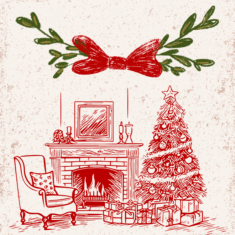 Vintage Christmas Vibes - Set of 3