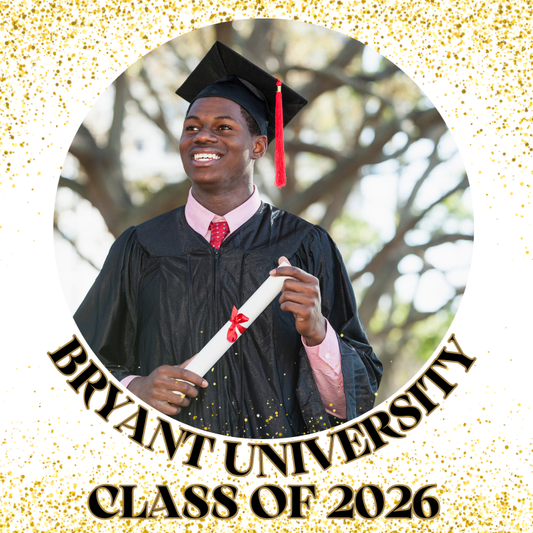 Customized Photo & School - Golden Grad