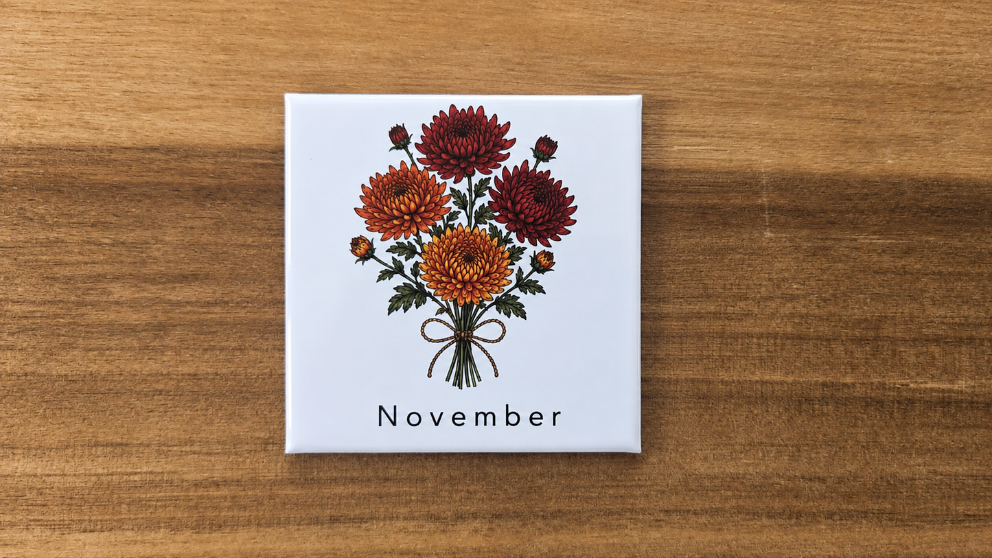 Birth Month Flower Magnets