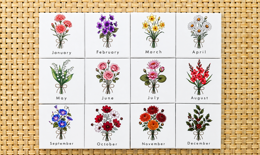 Birth Month Flower Magnets
