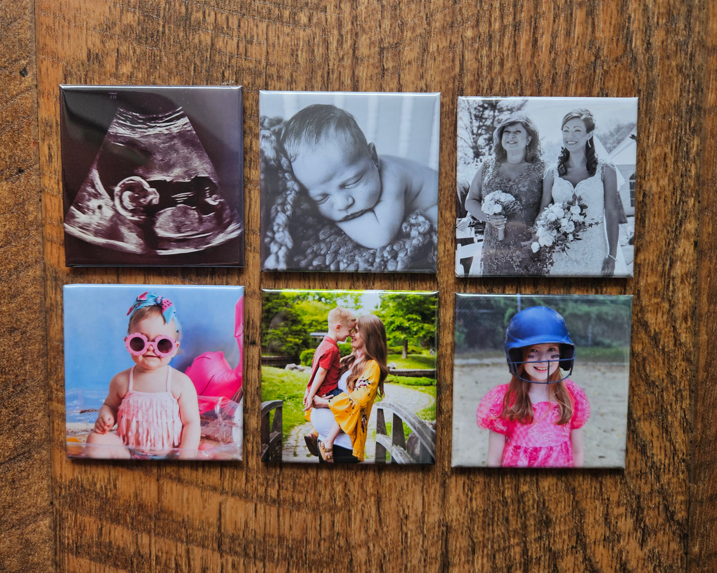 Set of 6 Custom Magnets